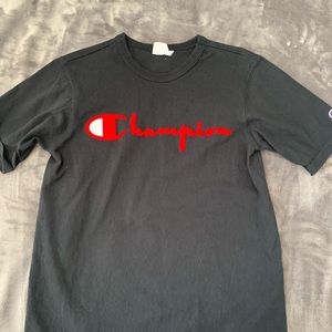 Black champion Short  sleeve shirt